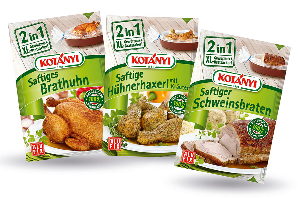 Briefverpackungen von Kotanyi